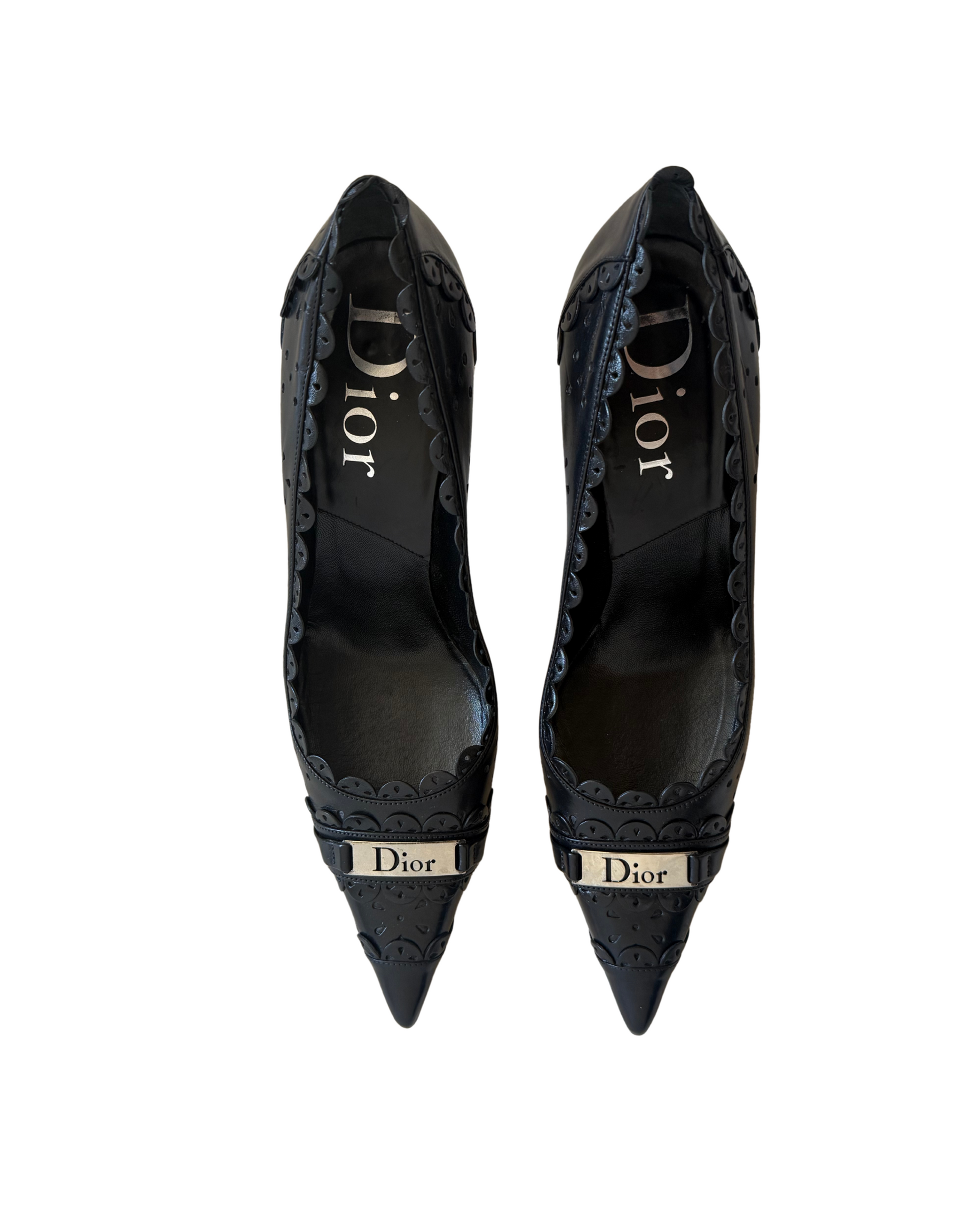 Dior by John Galliano Black Leather Heels – The Quiet Matter Dior by John Galliano Black Leather Heels – The Quiet Matter