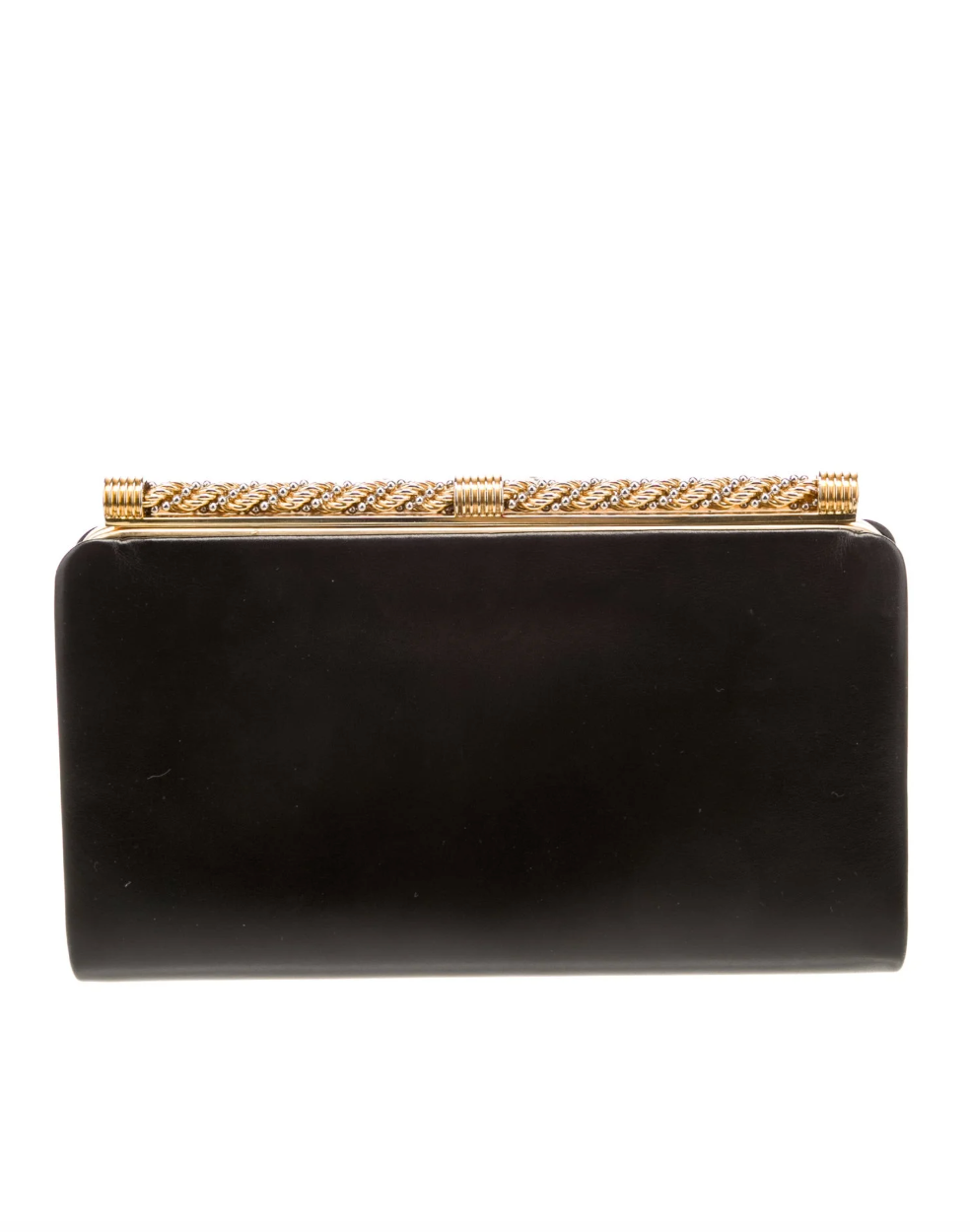 Vintage Gucci Black Minaudière Clutch