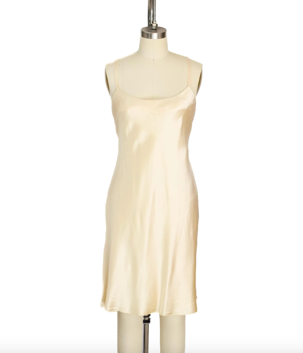Vintage Ralph Lauren 1990s Satin Slip Dress