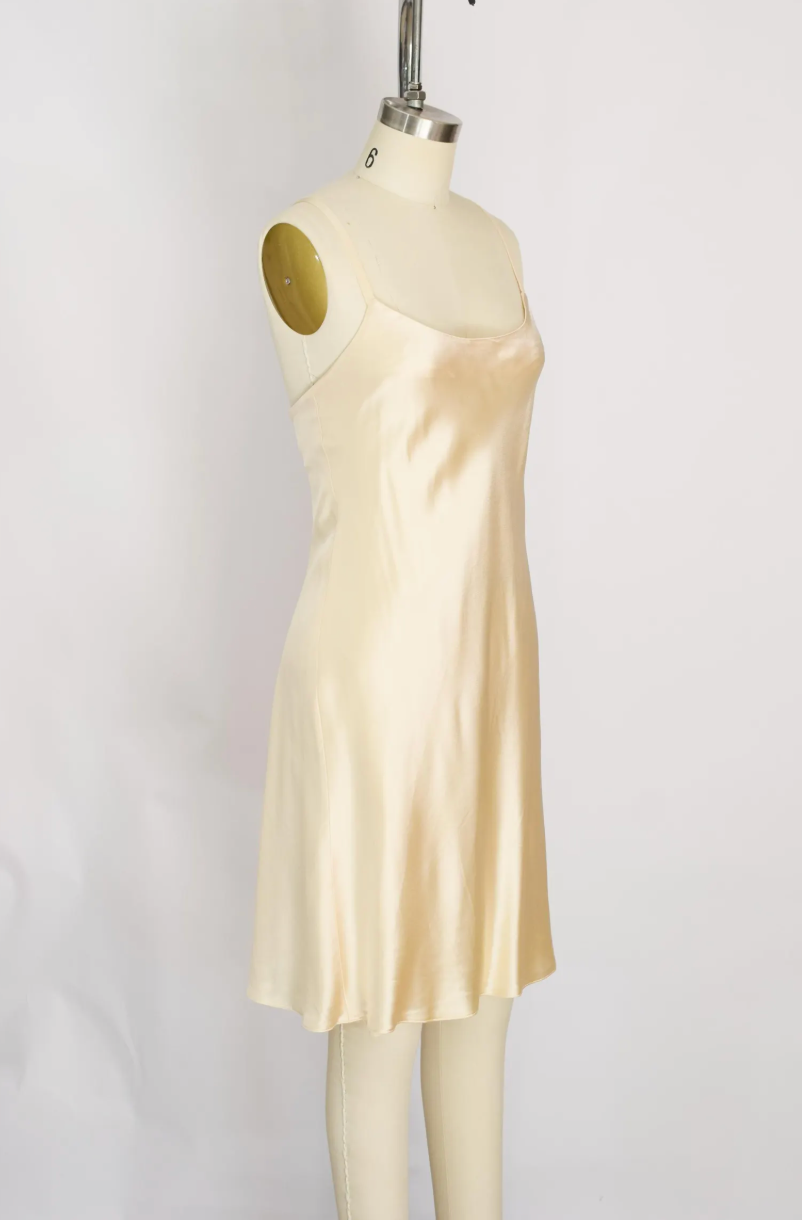 Vintage Ralph Lauren 1990s Satin Slip Dress